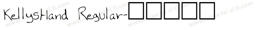 KellysHand Regular字体转换